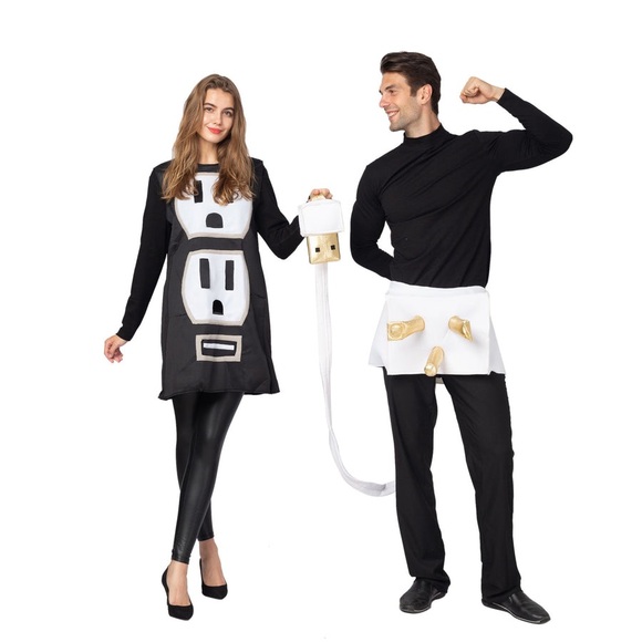 Spooktacular Creations USB/Light Plug and Socket Couples Costume Set - Picture 1 of 6